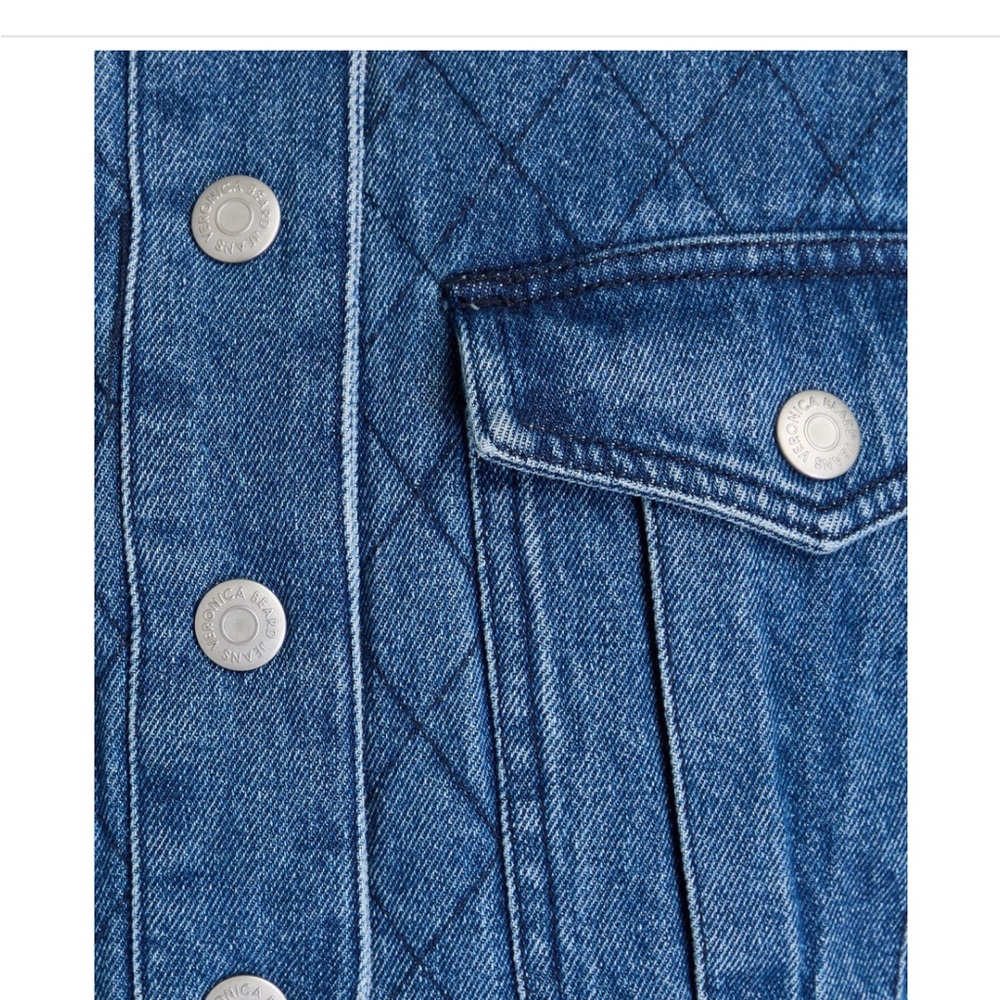 NWT VERONICA BEARD Killian quilted denim jacket - Picture 4 of 8